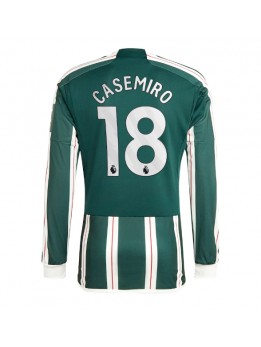 Moški Nogometna dresi replika Manchester United Casemiro #18 Gostujoči 2023-24 Dolgi rokav